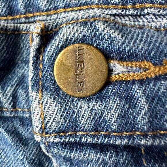 Carhartt Men's B17 DST Darkstone Relaxed Fit Jeans Heavyweight Denim 44x32 - Picture 2 of 13